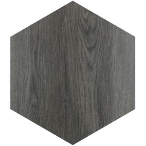 Merola Tile Natura Hex Nero 14-1/8 in. x 16-1/4 in. Porcelain Floor and Wall Tile (11.07 sq. ft./Case)