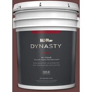 BEHR DYNASTY 5 gal. #S-G-730 Tawny Port Flat Exterior Stain-Blocking Paint & Primer