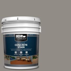 BEHR PREMIUM 5 Gal. #PFC-69 Fresh Cement Solid Color Flat Interior/Exterior Concrete Stain