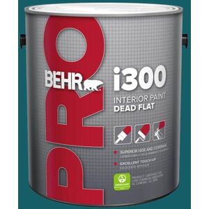 BEHR PRO 1 gal. #S-H-530 Tropical Skies Dead Flat Interior Paint