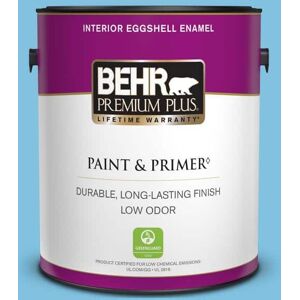 BEHR PREMIUM PLUS 1 gal. #540B-4 Horizon Haze Eggshell Enamel Low Odor Interior Paint & Primer