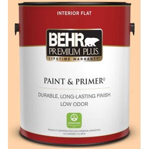 BEHR PREMIUM PLUS 1 gal. #P220-3 Tropical Fruit Flat Low Odor Interior Paint & Primer