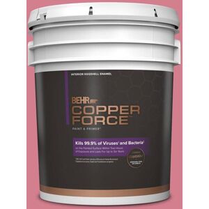 COPPER FORCE 5 gal. #P140-4 I Pink I Can Eggshell Enamel Virucidal and Antibacterial Interior Paint & Primer