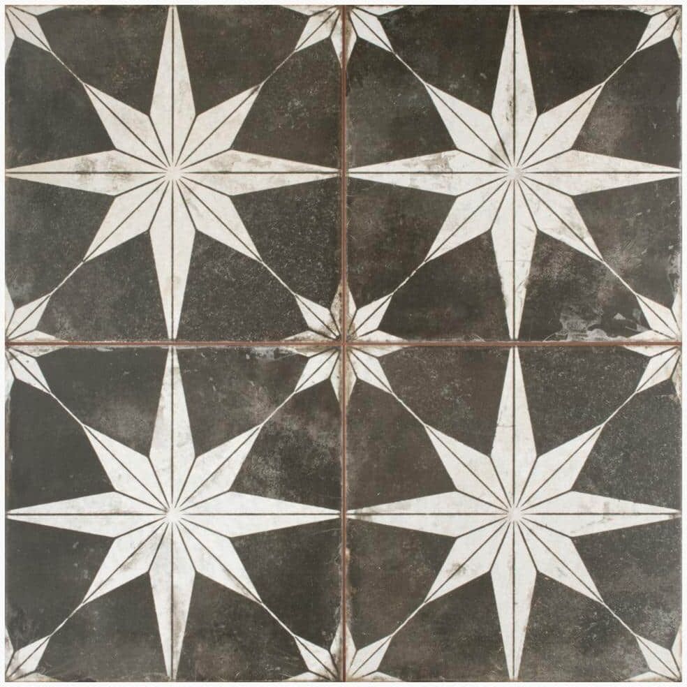 Merola Tile Kings Star Night 17-5/8 in. x 17-5/8 in. Ceramic Floor and Wall Tile (10.95 sq. ft./Case)