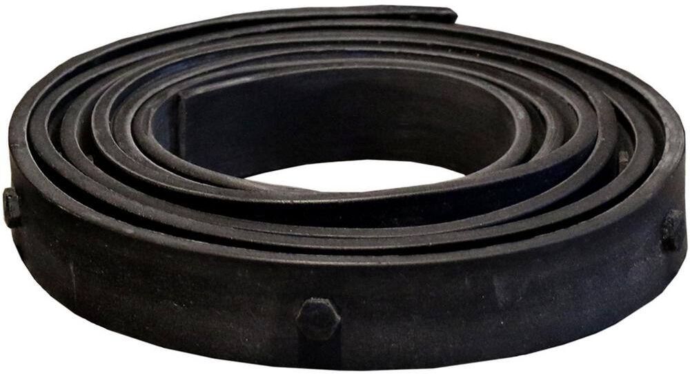 Ekena Millwork 1/4 in. x 1-1/2 in. x 11 ft. Flexible Black Beam Strap with Bolts for Faux Wood Beams