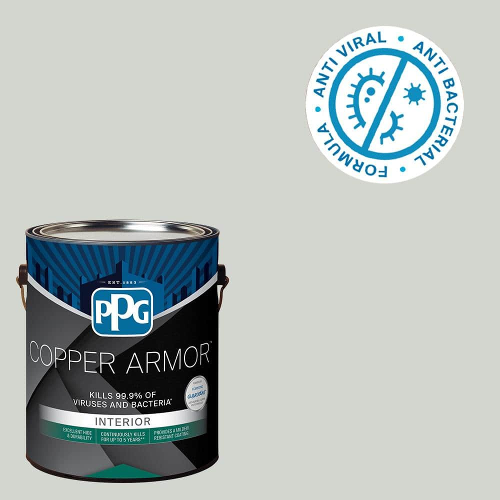 COPPER ARMOR 1 gal. PPG0994-1 Afraid Of The Dark Semi-Gloss Interior