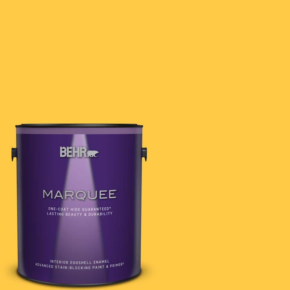 BEHR MARQUEE 1 gal. #P290-6 English Daisy Eggshell Enamel Interior Paint & Primer