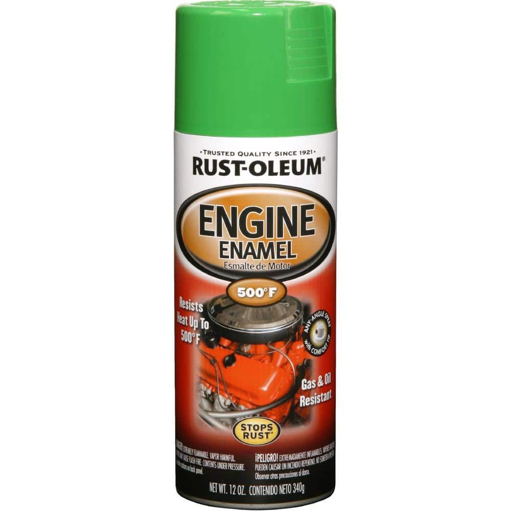 Rust-Oleum Automotive 12 oz. Semi-Gloss Grabber Green Engine Enamel Spray Paint (6-Pack)