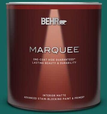 BEHR MARQUEE 1 qt. #S-H-490 Billiard Table Matte Interior Paint & Primer