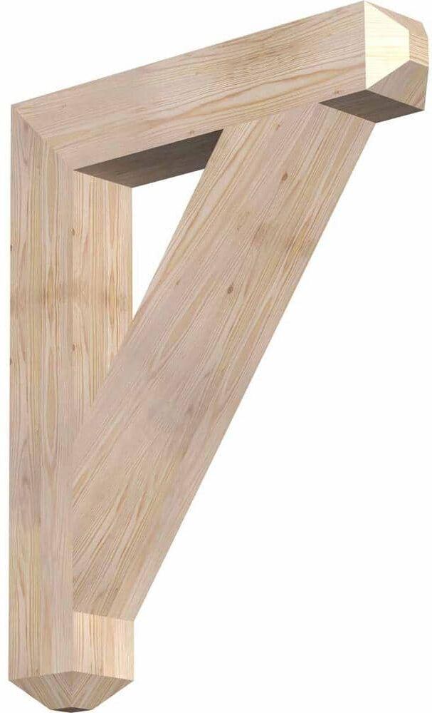 Ekena Millwork 5-1/2 in. x 40 in. x 32 in. Douglas Fir Traditional Craftsman Smooth Bracket