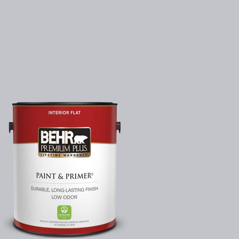 BEHR PREMIUM PLUS 1 gal. #N540-2 Glitter color Flat Low Odor Interior Paint & Primer