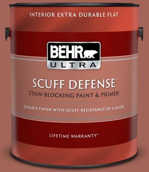 BEHR ULTRA 1 gal. Home Decorators Collection #HDC-CL-08 Sun Baked Earth Extra Durable Flat Interior Paint & Primer