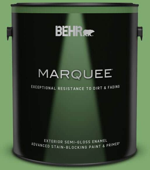 BEHR MARQUEE 1 gal. #M390-5 Sage Garden Semi-Gloss Enamel Exterior Paint & Primer