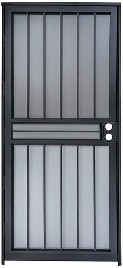 Grisham 32 in. x 80 in. 450 Series Black Vegas Security Door