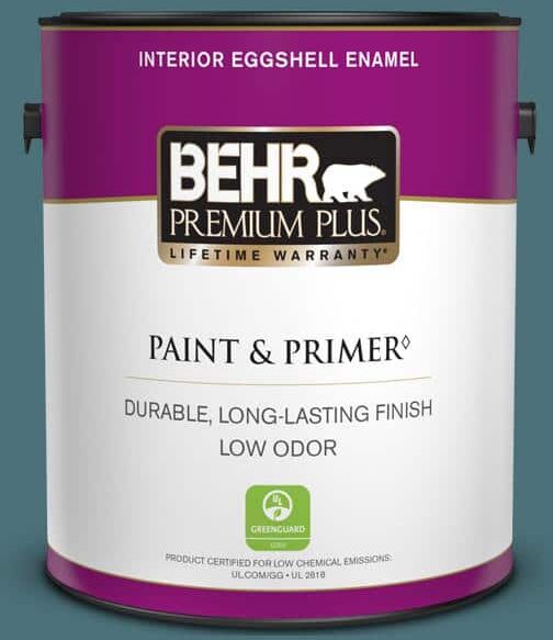 BEHR PREMIUM PLUS 1 gal. #S450-6 Tornado Season Eggshell Enamel Low Odor Interior Paint & Primer