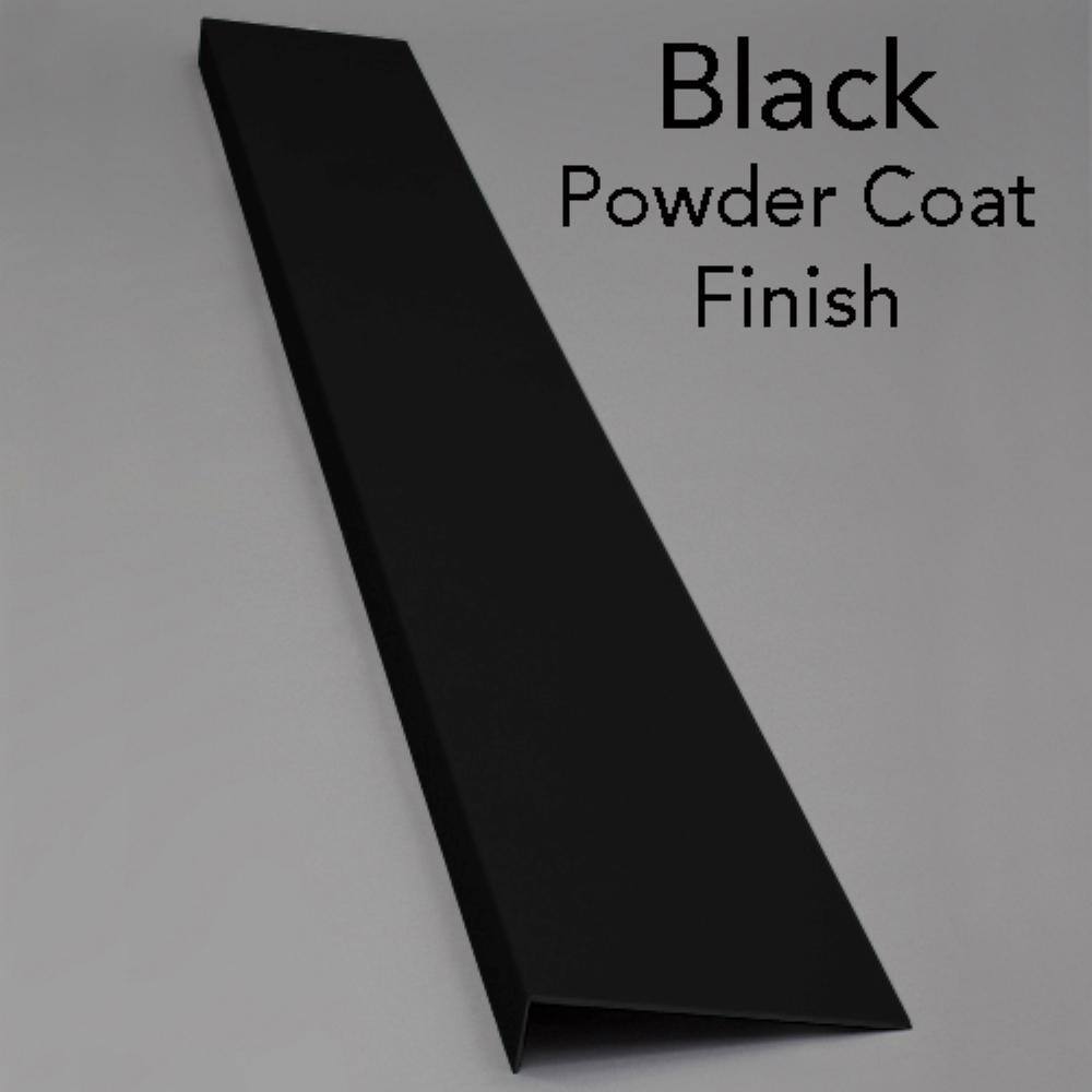 Bilco Classic series 11 in. x 84 in. Matte Black Powder Coated Painted Steel Foundation Plate for Cellar Door