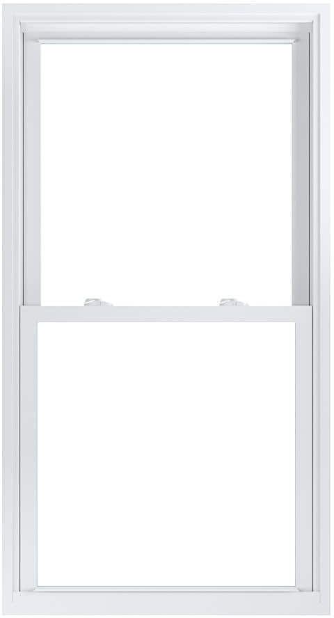 American Craftsman 30.75 in. x 57.25 in. 70 Pro Series Low-E Argon Glass Double Hung White Vinyl Replacement Window, Screen Incl