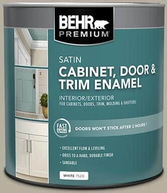 BEHR PREMIUM 1 qt. #N320-4 Camping Tent Satin Enamel Interior/Exterior Cabinet, Door & Trim Paint