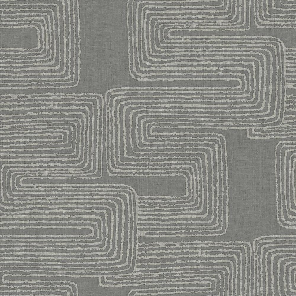 RoomMates Nikki Chu 30.75 sq. ft. Grey Zulu Signature Peel and Stick Wallpaper