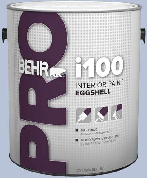 BEHR PRO 1 gal. #610C-3 Virginia Blue Eggshell Interior Paint