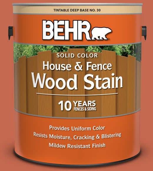 BEHR 1 gal. #T16-14 Raw Copper Solid Color House and Fence Exterior Wood Stain