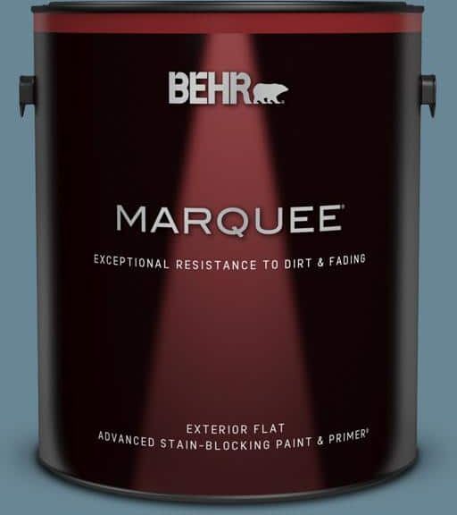 BEHR MARQUEE 1 gal. #MQ5-60 South Pacific Flat Exterior Paint & Primer