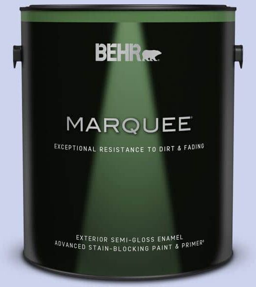 BEHR MARQUEE 1 gal. #P540-2 Garden Fairy Semi-Gloss Enamel Exterior Paint & Primer