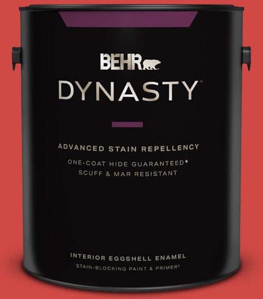 BEHR DYNASTY 1 gal. #P170-6 Race Car Stripe Eggshell Enamel Interior Stain-Blocking Paint & Primer