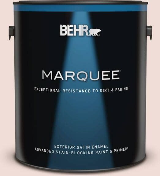 BEHR MARQUEE 1 gal. #BIC-05 Shabby Chic Pink Satin Enamel Exterior Paint & Primer