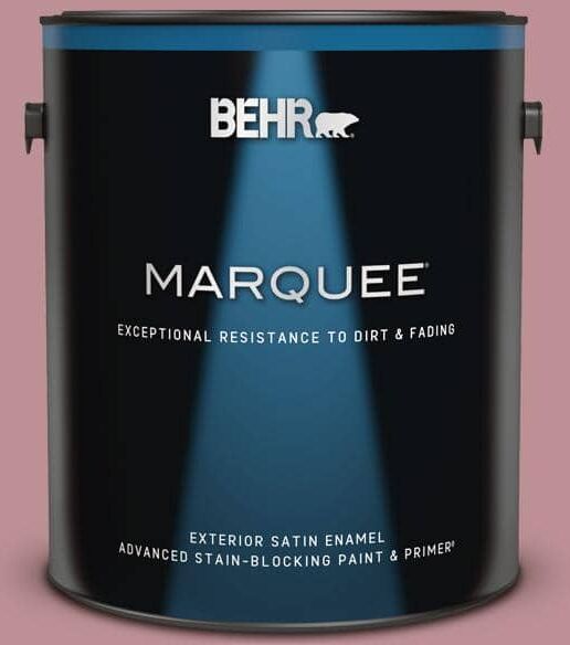 BEHR MARQUEE 1 gal. #S130-4 Cherry Juice Satin Enamel Exterior Paint & Primer