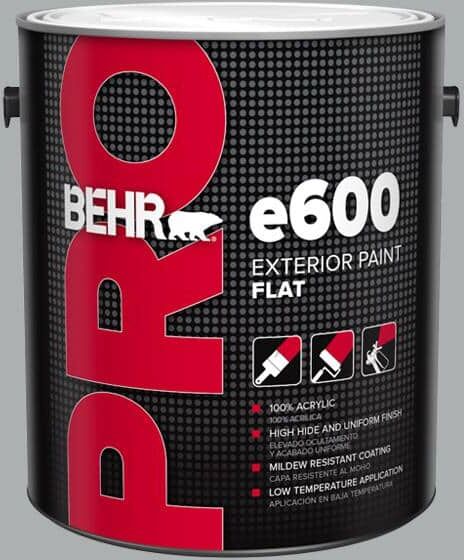 BEHR PRO 1 gal. #N500-3 Tin Foil Flat Exterior Paint