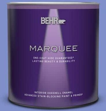 BEHR MARQUEE 1 qt. #P540-5 Pansy Garden Eggshell Enamel Interior Paint & Primer