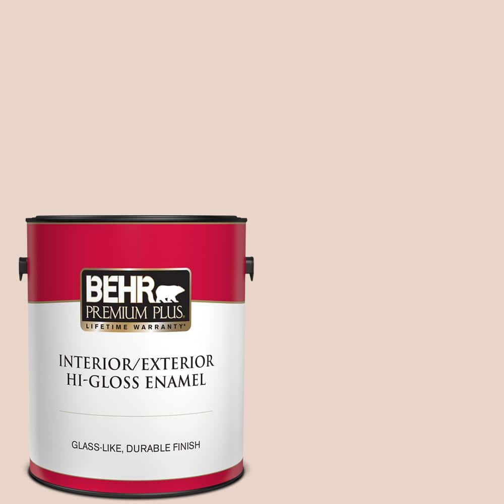 BEHR PREMIUM PLUS 1 gal. #S190-1 Seaside Villa Hi-Gloss Enamel Interior/Exterior Paint