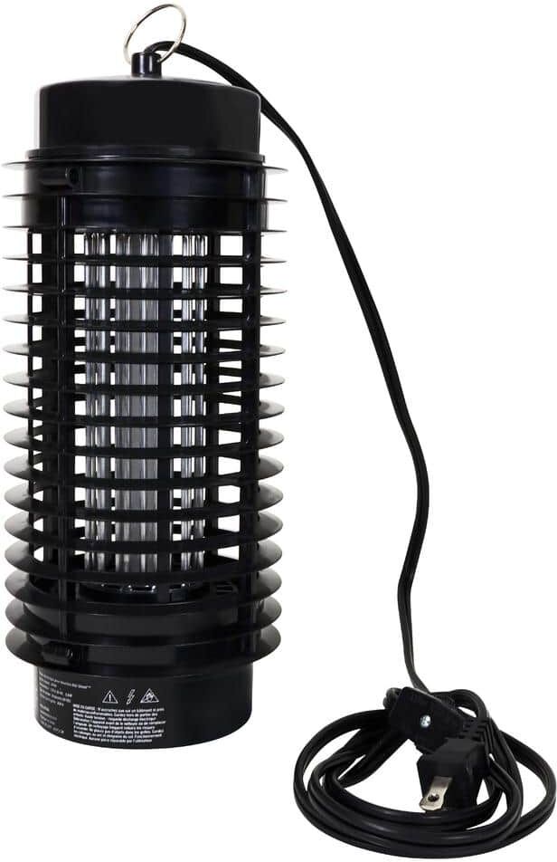 Bite Shield Electronic Flying Insect Killer, AC Powered Bug Zapper, UV Light Lure, Outdoor, Black