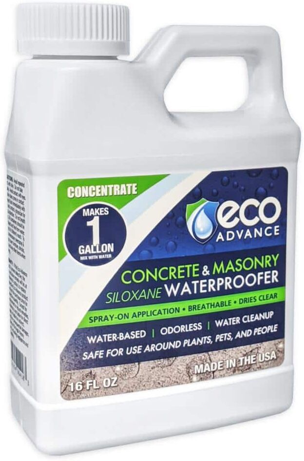 Eco Advance 16 oz. Clear Penetrating Siloxane Water-Based Concrete and Masonry Water Repellent Sealer Concentrate (Makes 1 Gal.)