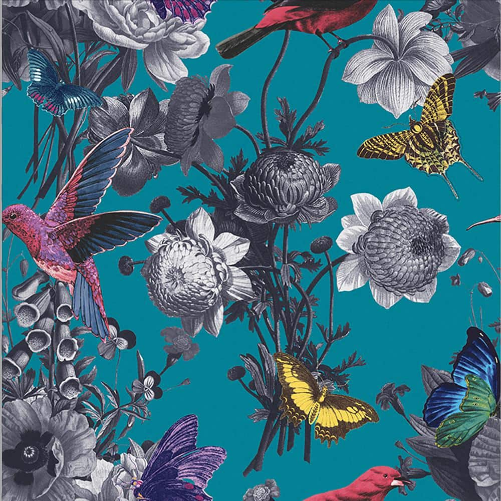 Graham & Brown Jardin Teal Removable Wallpaper