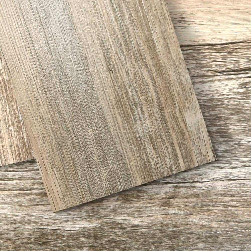 Art3d Old Wood 12MIL 36in. L x 6in. W Waterproof Peel and Stick Vinyl Flooring (54sq. ft./Box)