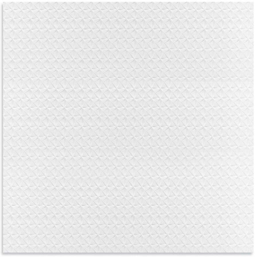 dubbin White PVC 2 ft. x 2 ft. Plaid Embossing in Ceiling Tile (48 sq.ft./case)