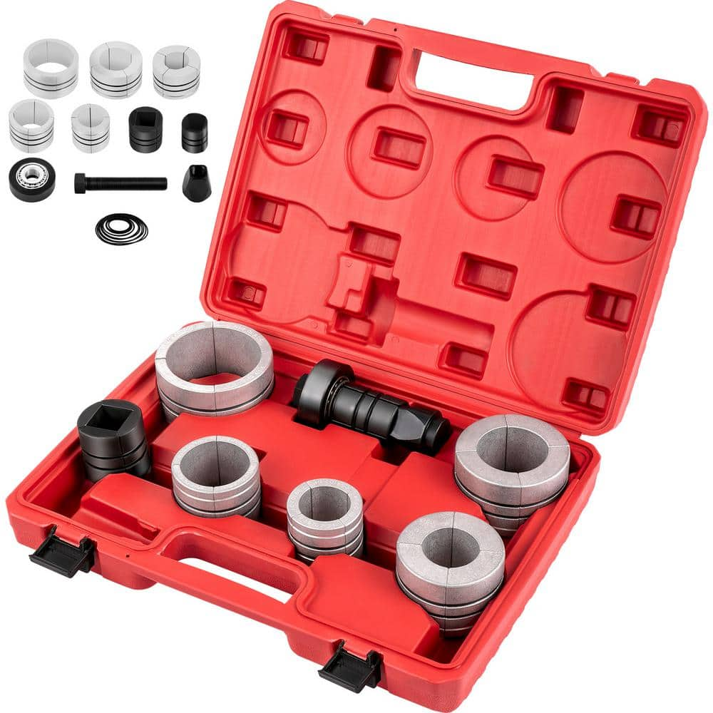 VEVOR Exhaust Pipe Stretcher Kit 1-5/8 in. to 4-1/4 in. Exhaust Pipe Expander Kit 7 Pcs with Storing Case for Tail Pipe Tube