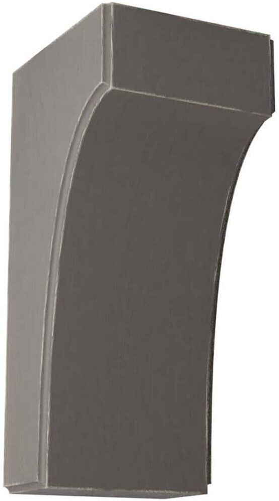 Ekena Millwork 3-1/2 in. x 8 in. x 4 in. Reclaimed Grey Clarksville Wood Vintage Decor Bracket