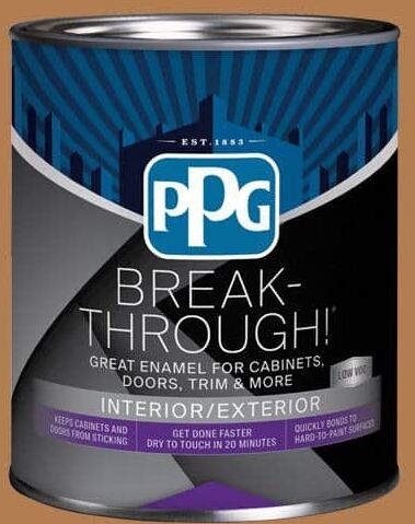 Break-Through! 1 qt. PPG1082-6 Cowboy Hat Satin Door, Trim & Cabinet Paint