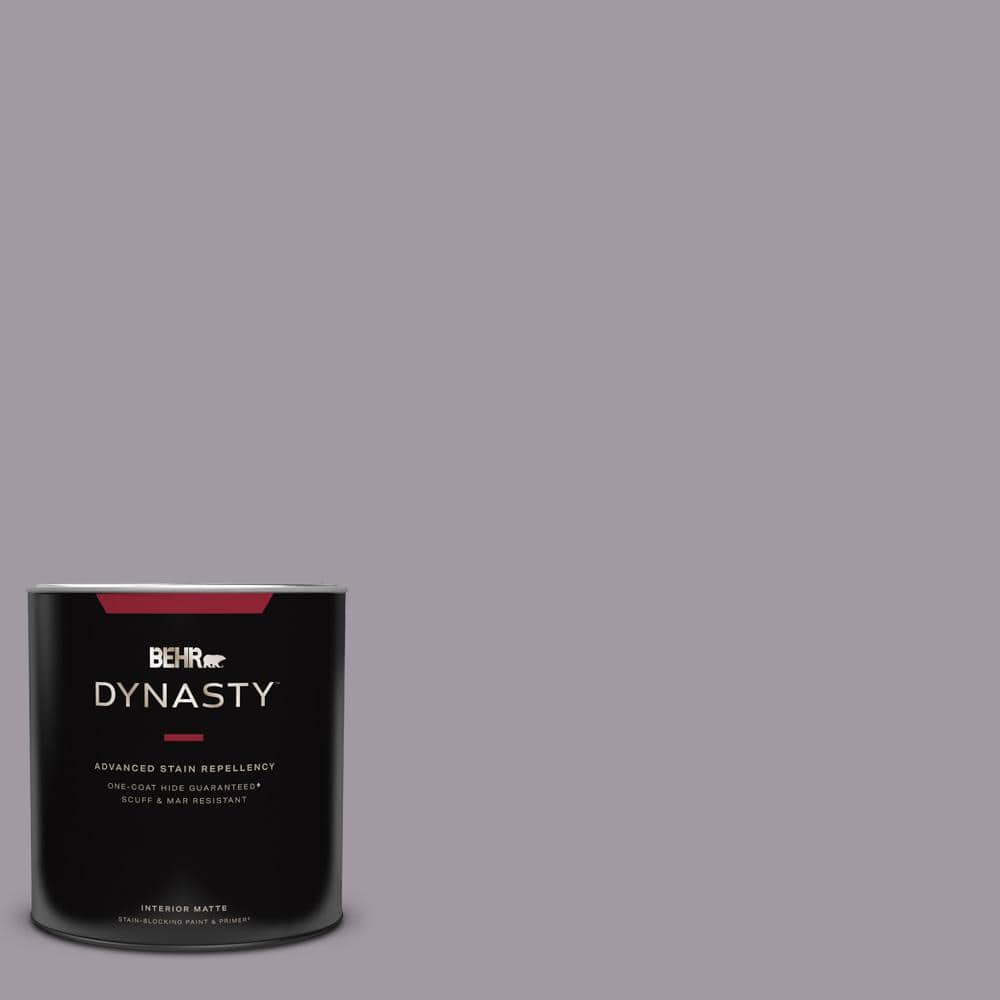 BEHR DYNASTY 1 qt. #N570-3 Art Nouveau Glass One-Coat Hide Matte Interior Stain-Blocking Paint and Primer