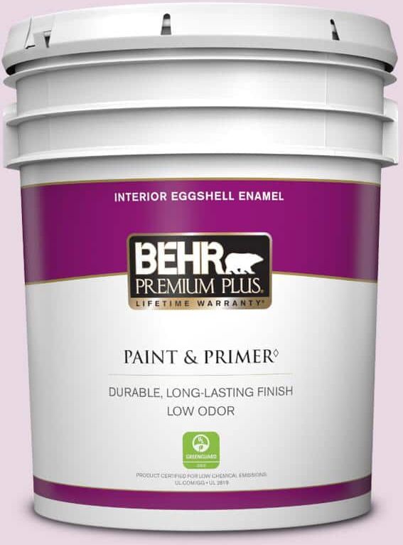 BEHR PREMIUM PLUS 5 gal. #CE-03 Unfading Dusk Eggshell Enamel Low Odor Interior Paint & Primer