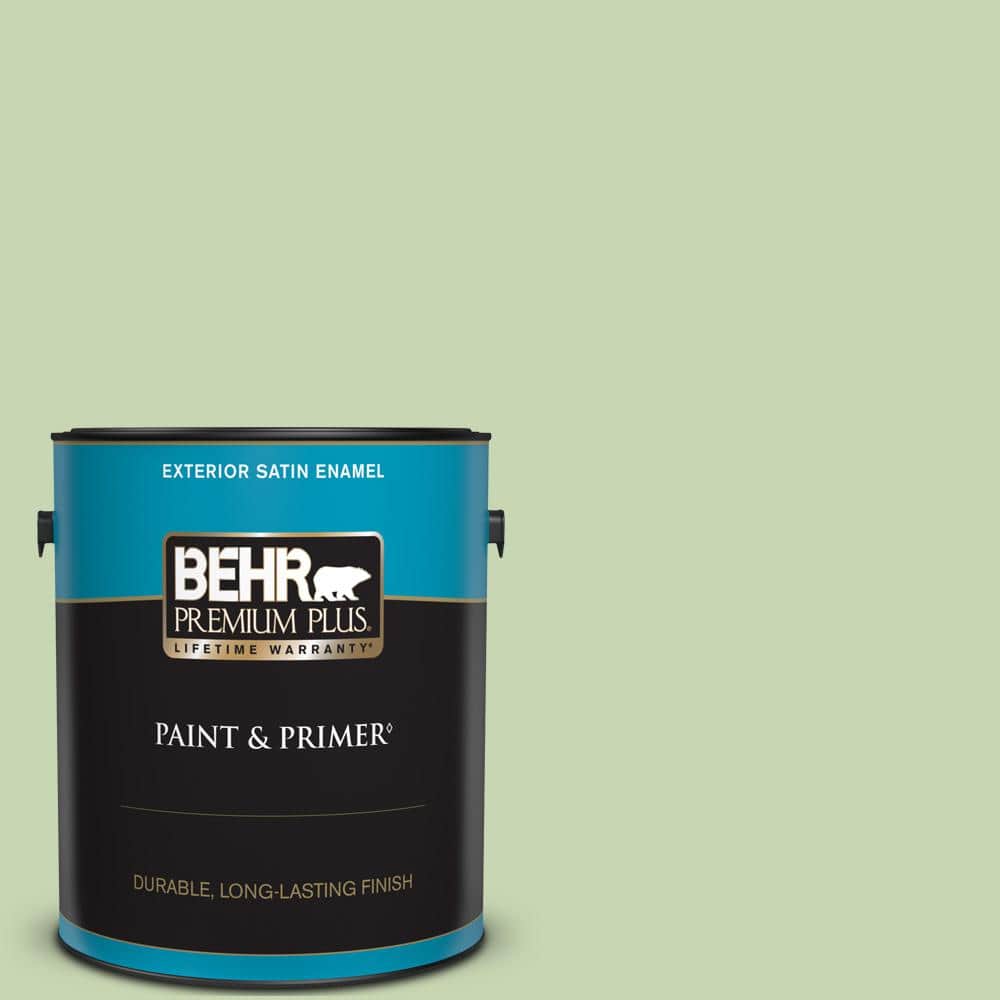 BEHR PREMIUM PLUS 1 gal. #M370-3 Spice Garden Satin Enamel Exterior Paint & Primer