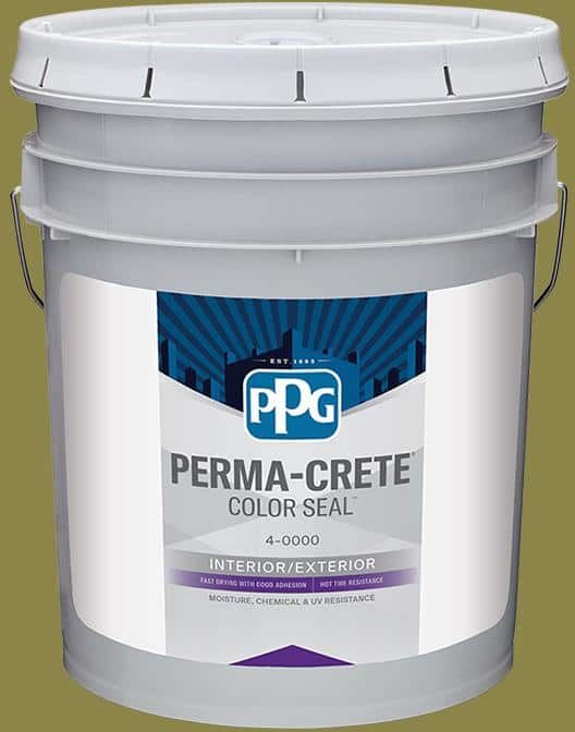 Perma-Crete Color Seal 5 gal. PPG1116-7 Frog's Legs Satin Interior/Exterior Concrete Stain