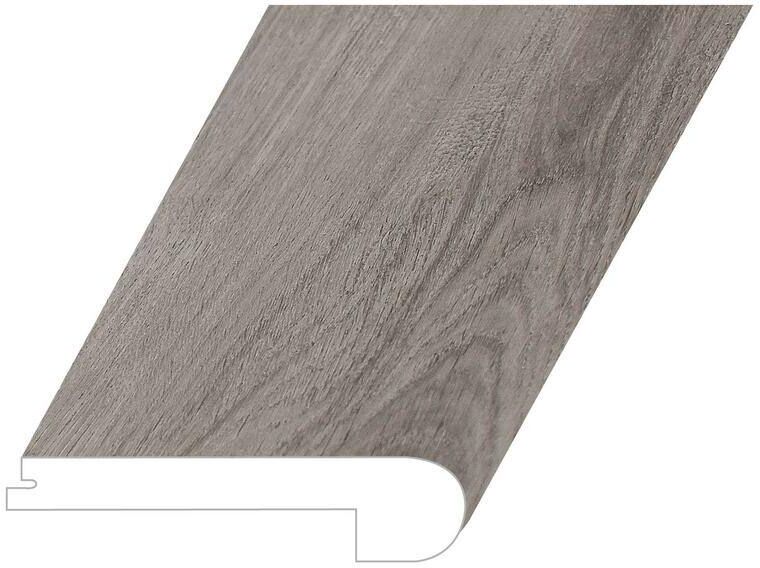 Montserrat Invicta Keystone Grey 1 in. Thick x 4.5 in. Wide x 94.5 in. Length Vinyl Flush Stair Nose Molding