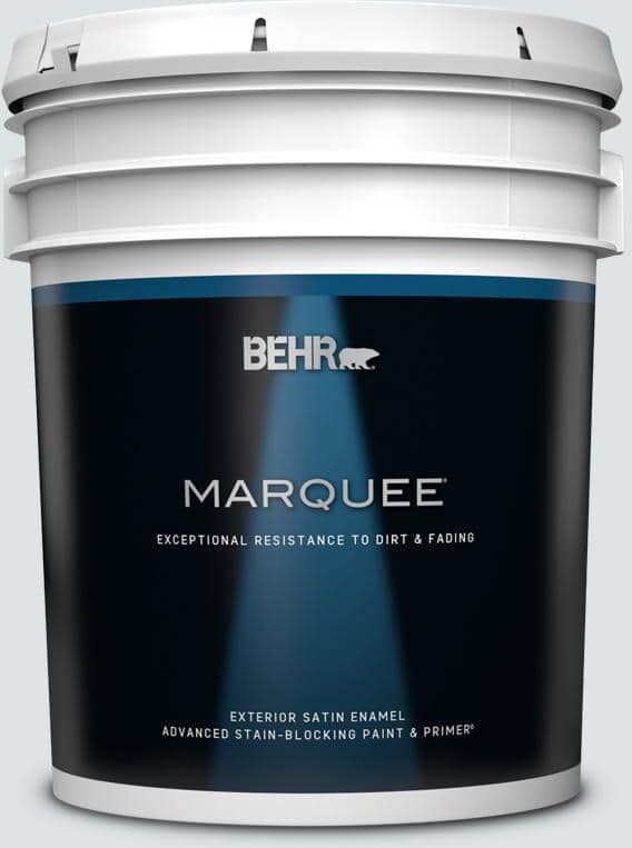 BEHR MARQUEE 5 gal. #MQ3-27 Etched Glass Satin Enamel Exterior Paint & Primer