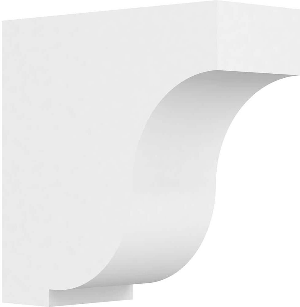 Ekena Millwork 5 in. 12 in. 12 in. Standard Van Buren Unfinished Architectural Grade PVC Bracket