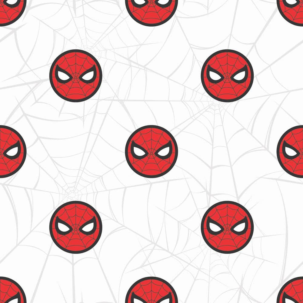 RoomMates Spider-Man Icon Red Vinyl Peel and Stick Matte Wallpaper 28.18 sq. ft.