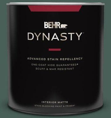 BEHR DYNASTY 1 qt. #M440-7 Rainforest One-Coat Hide Matte Interior Stain-Blocking Paint and Primer